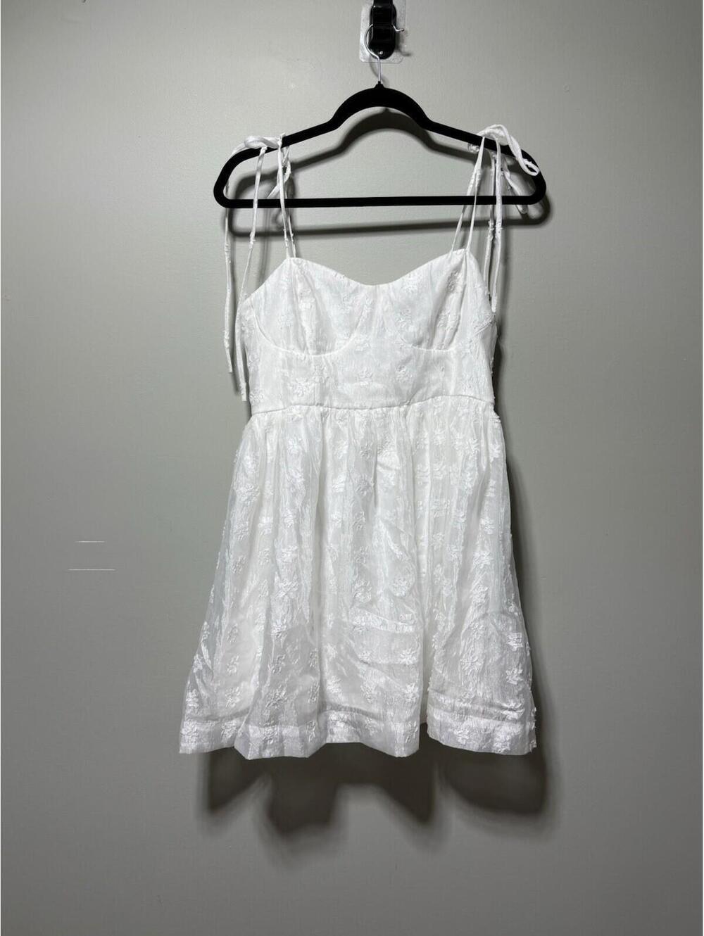 Altar'd State Floral Babydoll Mini Dress Corset Tie Strap M Cottagecore